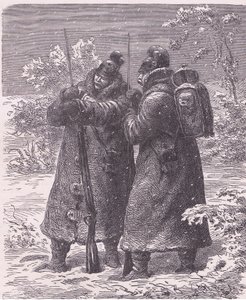 Voorpost in de sneeuw door German School