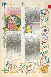 Pagina uit Epistolae Hieronymus, brieven en traktaten van St. Jerome, bewerkt door Adrianus Brielis