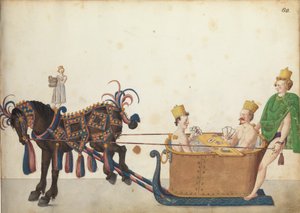Optochtslee in parade, ca. 1640 door German School