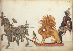 Optochtslee in parade, ca. 1640 door German School
