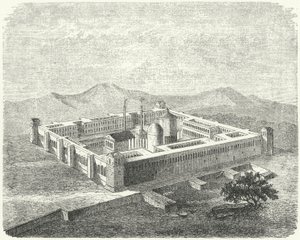 Paleis van Diocletianus in Salona, hoofdstad van de Romeinse provincie Dalmatië door German School