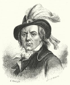 Paul Barras, Franse politicus van de Revolutie (gravure) door German School