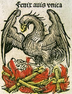 Phoenix, gepubliceerd in de Neurenberg Kroniek, 1493