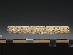 Plaquette van een Draagbaar Altaar: Christus en de Apostelen, Beneden-Rijnvallei, 1050-1100 door German School
