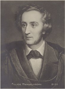 Portret van Felix Mendelssohn