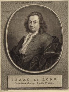 Portret van Isaac le Long door German School