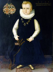 Portret van Maximilian Eisenreich, 3 jaar oud door German School