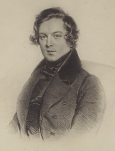 Portret van Robert Schumann door German School