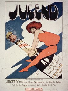 Poster voor Jugend, geïllustreerd Weekblad voor Kunst en Leven, München, 1897