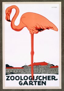 Affiche voor de Zoölogische Tuin, Berlijn door German School