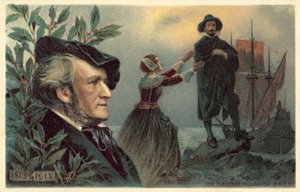 Richard Wagner en een scène uit zijn opera De Vliegende Hollander