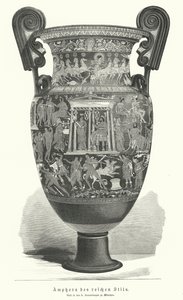 Rijkelijk versierde Griekse amphora door German School