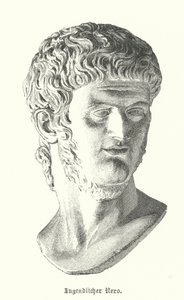 Romeinse keizer Nero in zijn jeugd (gravure)