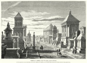 Romeinse graven langs de Via Appia bij de drie mijl markering door German School