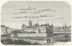 Koninklijk paleis in Stockholm in de 17e eeuw door German School