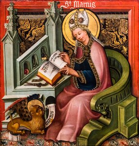 Marcus de Evangelist door German School