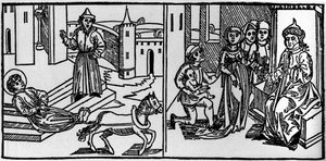 Sint Saturninus was de stichter van het christendom in Toulouse in het midden van de 3e eeuw. In die tijd werden de christenen vervolgd: Sint Saturninus was een van de slachtoffers van de heidenen. Zijn lichaam, vastgebonden aan de staart van een stier, we door German School