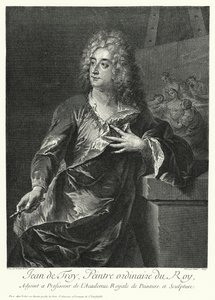 Zelfportret van de Franse kunstenaar Jean Francois de Troy door German School