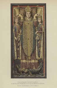 Siegfried von Eppstein, Aartsbisschop van Mainz van 1230 tot 1249, met de Duitse Koningen Hendrik Raspe, Landgraaf van Thüringen, en Willem II van Holland, Graaf van Holland en Zeeland door German School