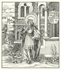 St. Edward de Martelaar, Koning van Engeland door German School