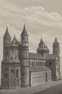 Sint-Pietersdom, de kathedraal in Worms, Duitsland door German School
