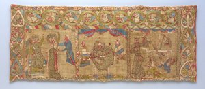 Stola met het martelaarschap van St. Catharina, Rijnland, ca. 1200