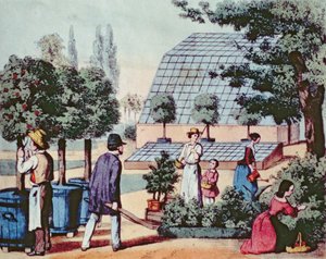 De tuin verzorgen, c.1860 door German School