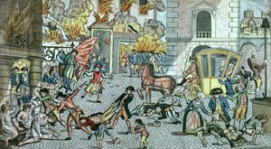 Vreselijke wreedheden begaan in Parijs, 10 augustus 1792