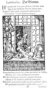 De Wapenmaker, gegraveerd door Hartman Schopper