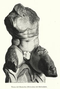De Belvedere Torso, Romeins beeldhouwwerk traditioneel beschouwd als een voorstelling van Hercules door German School