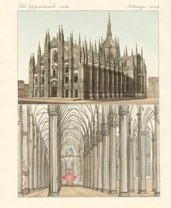 De kathedraal van Milaan door German School