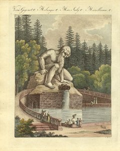 De kolos in de tuin van het Paleis Pratolino bij Florence door German School