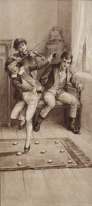 De eierdans (litho) door German School