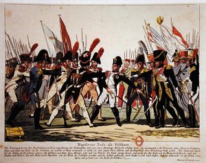 Het einde van Napoleon (1769-1821) als generaal in 1815 door German School
