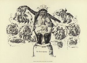 De algemene pomp (litho) door German School
