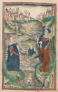 Het Koninkrijk van de Vissen, illustratie uit Hortus Sanitatis