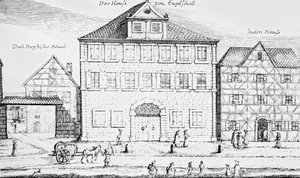 De hoofdstraat in Neurenberg door German School
