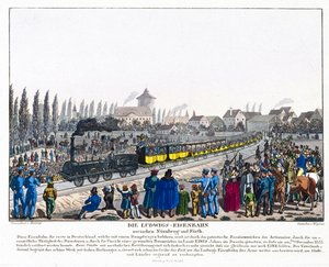 De Opening van de Neurenberg-Furth Spoorlijn, 7 december 1835 door German School