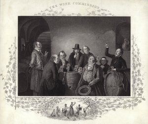 De wijncommissie (gravure) door German School