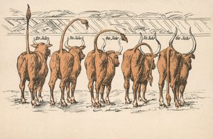 De effecten van veroudering (kleurenlitho) door German School