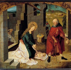 De geboorte van Christus door German School