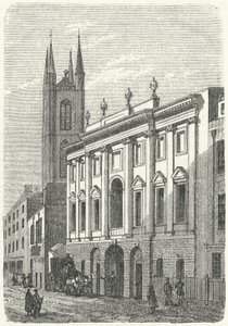 Het oorspronkelijke huis van de Bank of England, Walbrook, Londen