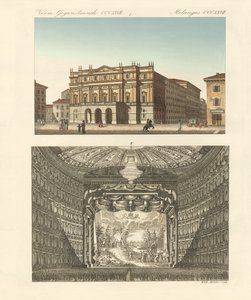 Het theater Della Scala in Milaan