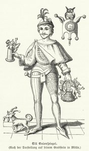 Till Eulenspiegel (gravure) door German School
