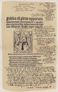 Titelpagina van de bijbel van Maarten Luther door German School