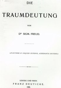 Titelpagina van Die Traumdeutung door Sigmund Freud, gepubliceerd in 1899 door German School