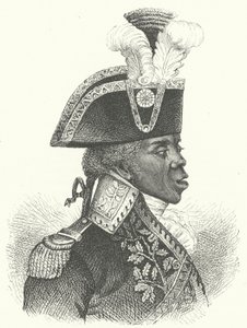 Toussaint Louverture, leider van de Haïtiaanse Revolutie (gravure) door German School
