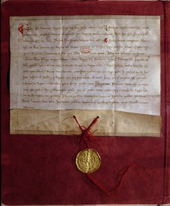 Onderneming door keizer Frederik II (1194-1250) om koning Lodewijk IX (1214-70) te voorzien van paarden, wapens en proviand voor de Zevende Kruistocht, 1246 door German School