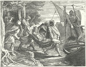 Valdemar II van Denemarken gevangen genomen door Hendrik I, Graaf van Schwerin door German School