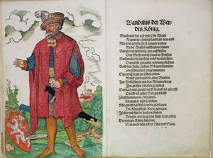 Wandalus, koning van de Wenden, uit De oorsprong van de eerste twaalf oude koningen en prinsen van de Duitse natie, 1543